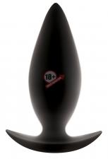 Чёрная анальная пробка для ношения Renegade Spades Medium - 10,1 см.