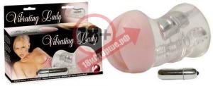 Мастурбатор-вагина с вибрацией Vibrating Lady - 16 см.