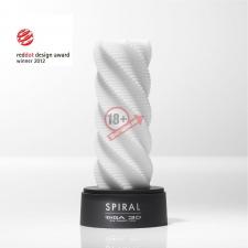 Белый 3D мастурбатор SPIRAL