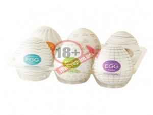 Набор из 6 мастурбаторов-яиц Tenga EGG Strong Sensations с различными рельефом