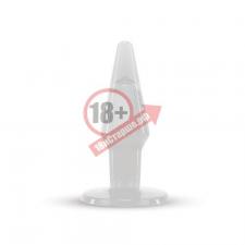 Большая прозрачная анальная пробка JAMMY JELLY ANAL LARGE PLUG CRYSTALL - 13,5 см.