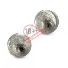 Вагинальные шарики с блёстками SILVER MAGIC BALLS