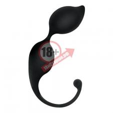 Чёрные вагинальные шарики TRIGGER SILICONE BLACKY