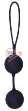 Черные вагинальные шарики с петлёй Black Velvets