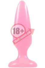 Розовая анальная пробка, светящаяся в темноте, Firefly Pleasure Plug - 10,1 см.