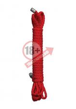 Красная веревка для бандажа Kinbaku - 10 м.