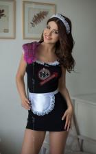 Платье горничной Jane с фартуком и кружевной повязкой на голову