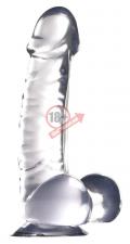 Прозрачный фаллоимитатор на присоске Luxy 7" - 18 см.
