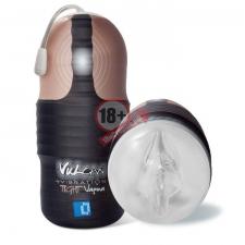 Мастурбатор-вагина с вибрацией Vulcan Love Skin Masturbator Tight Vagina Vibe