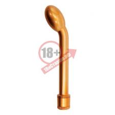 Золотистый вибратор для точки G Eve After Dark G-Spot Vibe - 20 см.