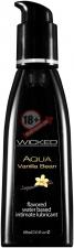 Лубрикант с ароматом ванильных бобов Wicked Aqua Vanilla Bean - 60 мл.