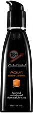 Лубрикант с ароматом соленой карамели Wicked Aqua Salted Caramel - 60 мл.