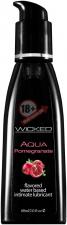 Лубрикант с ароматом граната Wicked Aqua Pomegranate - 60 мл.
