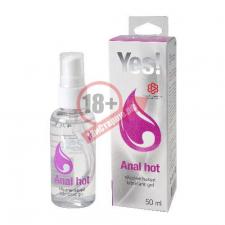 Согревающая силиконовая гель-смазка Yes Anal hot - 50 мл.