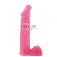 Большой розовый фаллоимитатор XSKIN 9 PVC DONG - 23 см.