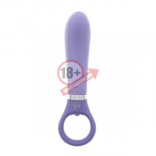Фиолетовый анальный вибратор GOOD VIBES RING-G SMOOTH - 15,5 см.