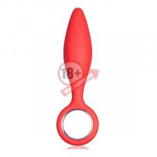 Красная анальная втулка MENZSTUFF PEAKED PLEASURE - 12,5 см.