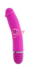 Розовый вибратор-реалистик PURRFECT SILICONE VIBRATOR 6INCH PINK - 15 см.