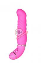 Розовый силиконовый вибратор PURRFECT SILICONE 6INCH 10FUNCTIONS - 15 см.