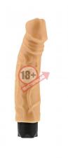Телесный вибратор-реалистик с богатым рельефом поверхности PEARL SHINE 9 VIBRATOR - 22,8 см.