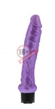 Большой фиолетовый вибратор-реалистик с крупными венами PEARL SHINE 10 VIBRATOR - 25,4 см.