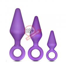 Набор из 3 анальных втулок CANDY RIMMER KIT PURPLE