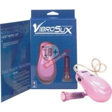 Розовый вибростимулятор для сосков VibroSux