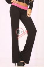 Клубные брючки с кружевным поясом и декоративной шнуровкой сзади LACE TRIM LOUNGE PANTS