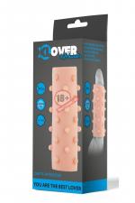 Телесная насадка на пенис с шишечками XLover - 14,5 см.