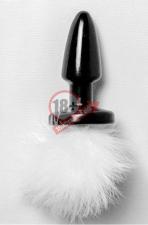 Пробка с хвостиком White Bunny - 11 см.