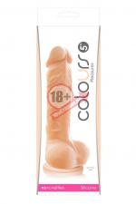 Реалистичный фаллоимитатор Colours Pleasures 5" Dildo - 17 см.
