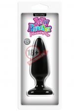 Средняя черная анальная пробка Jelly Rancher Pleasure Plug Medium - 12,7 см.