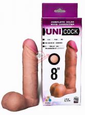 Фаллическая насадка для страпона UNICOCK 8" - 20 см.