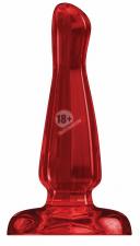 Красный анальный стимулятор Bottom Line 6" Model 3 Acrylic Red - 15,5 см.