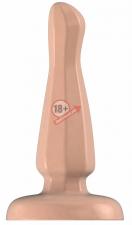 Телесный анальный стимулятор Bottom Line 6" Model 3 Rubber Flesh - 15,5 см.
