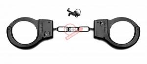 Чёрные металлические наручники SHOTS TOYS Black