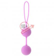 Розовые вагинальные шарики на силиконовой связке GOOD VIBES THE PERFECT BALLS PINK
