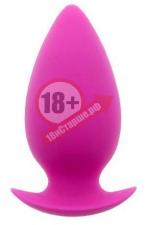 Большая розовая анальная пробка BOOTYFUL ANAL PLUG LARGE PINK - 10 см.