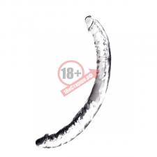 Прозрачный гелевый двусторонний фаллоимитатор JELLY JOY TWIN COBRA CLEAR DOUBLE DONG - 36 см.