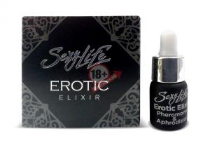 Эфирное масло-афродизиак с феромонами Sexy Life Erotic Elixir унисекс - 5 мл.