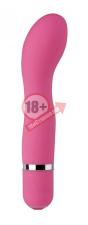 Розовый мини-вибратор для G-стимуляции NEON CURVE APPEAL PINK - 11,4 см.