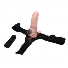 Реалистичный страпон-фаллоимитатор на трусиках Ultra Passionate Harness - 15 см.