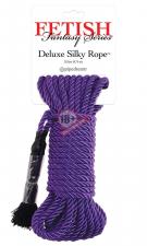Фиолетовая веревка для фиксации Deluxe Silky Rope - 9,75 м.