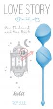 Голубые вагинальные шарики One Thousand and One Nights