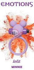Сиреневое эрекционное виброколечко Emotions Minnie