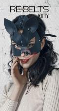Маска с кошачьими ушками Kitty Black