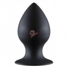 Чёрная анальная пробка Thick Anal Plug Small - 7,8 см.