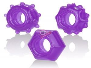 Набор из 3 колец на пенис Reversible Ring Set