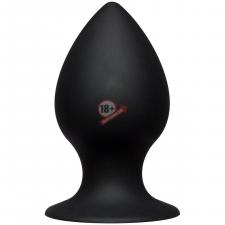 Чёрная анальная пробка Kink Ace Silicone Plug 4.5" - 11,43 см.
