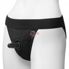 Трусики с плугом Vac-U-Lock Panty Harness with Plug Full Back - L/XL